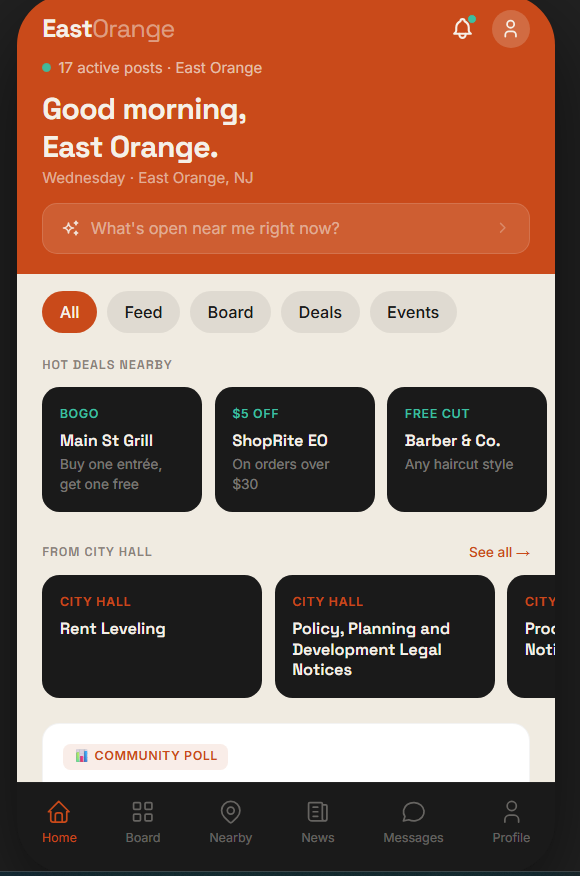 EastOrange.app screenshot 1